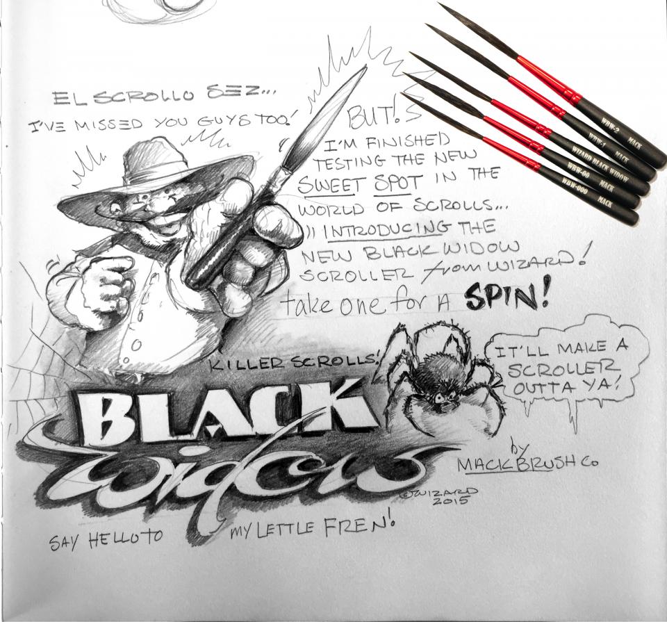 linkovací štetec Wizard Black Widow 1