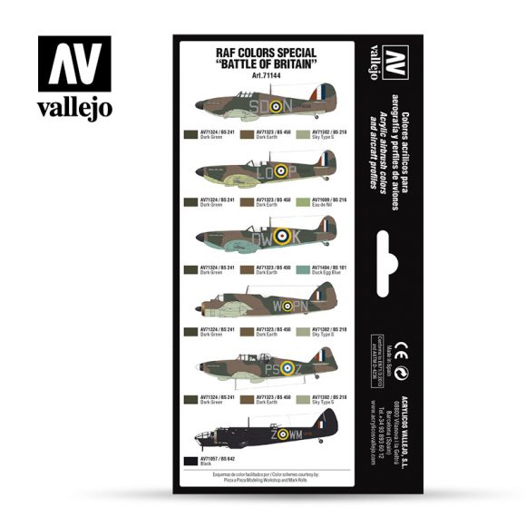 set Vallejo RAF Colors Special “Battle of Britain”