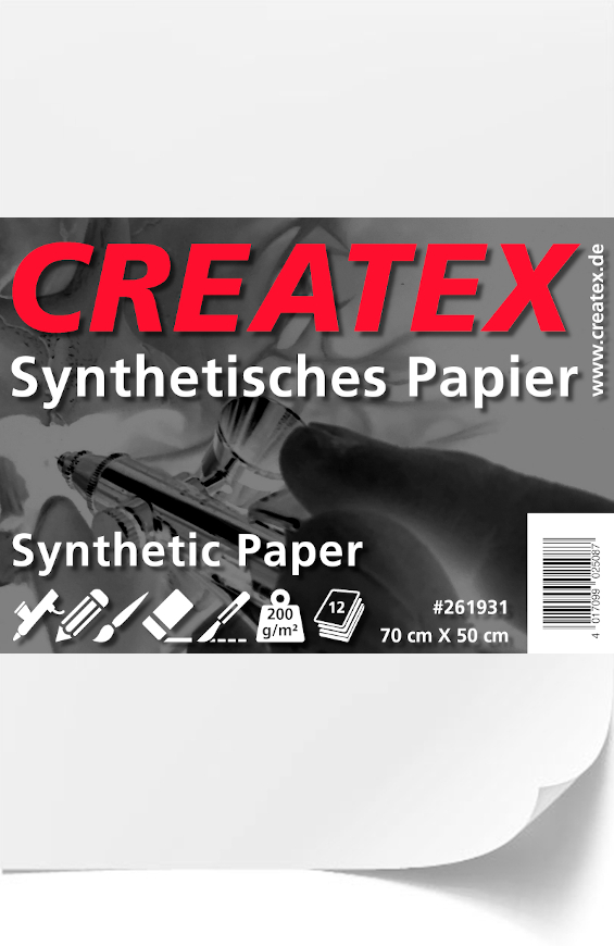Createx synthetic paper 70x50/ 12 listů 
