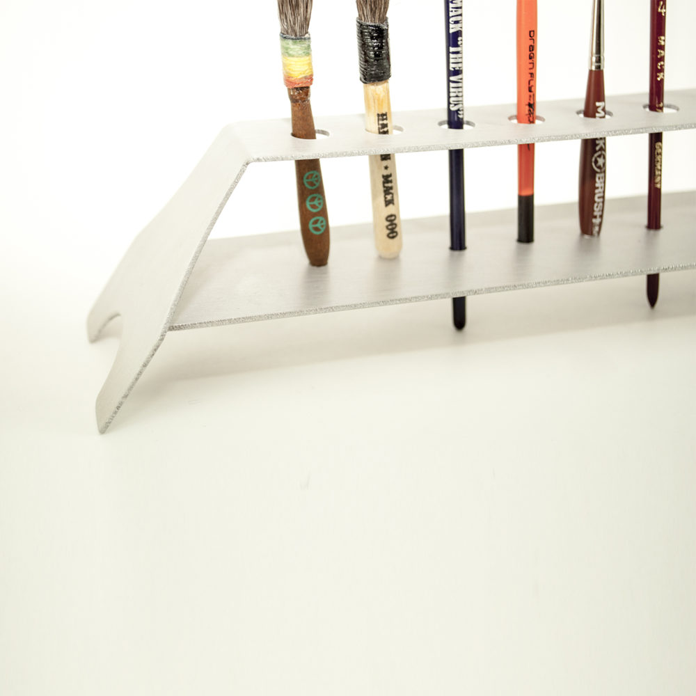 Stojánek pro štětce hliníkový