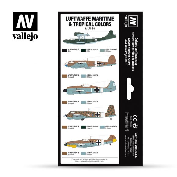set Vallejo Luftwaffe Maritime and Tropical Colors