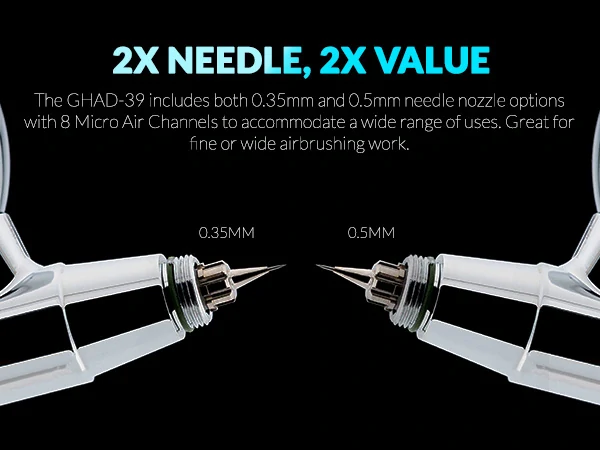 Airbrush pistole Gaahleri Advanced GHAD-39 0,35 + 0,5 mm