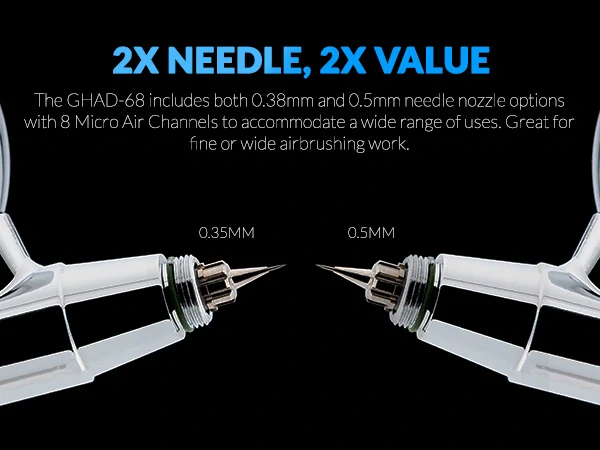 Airbrush pistole Gaahleri Advanced GHAD-68 0,38 + 0,5 mm