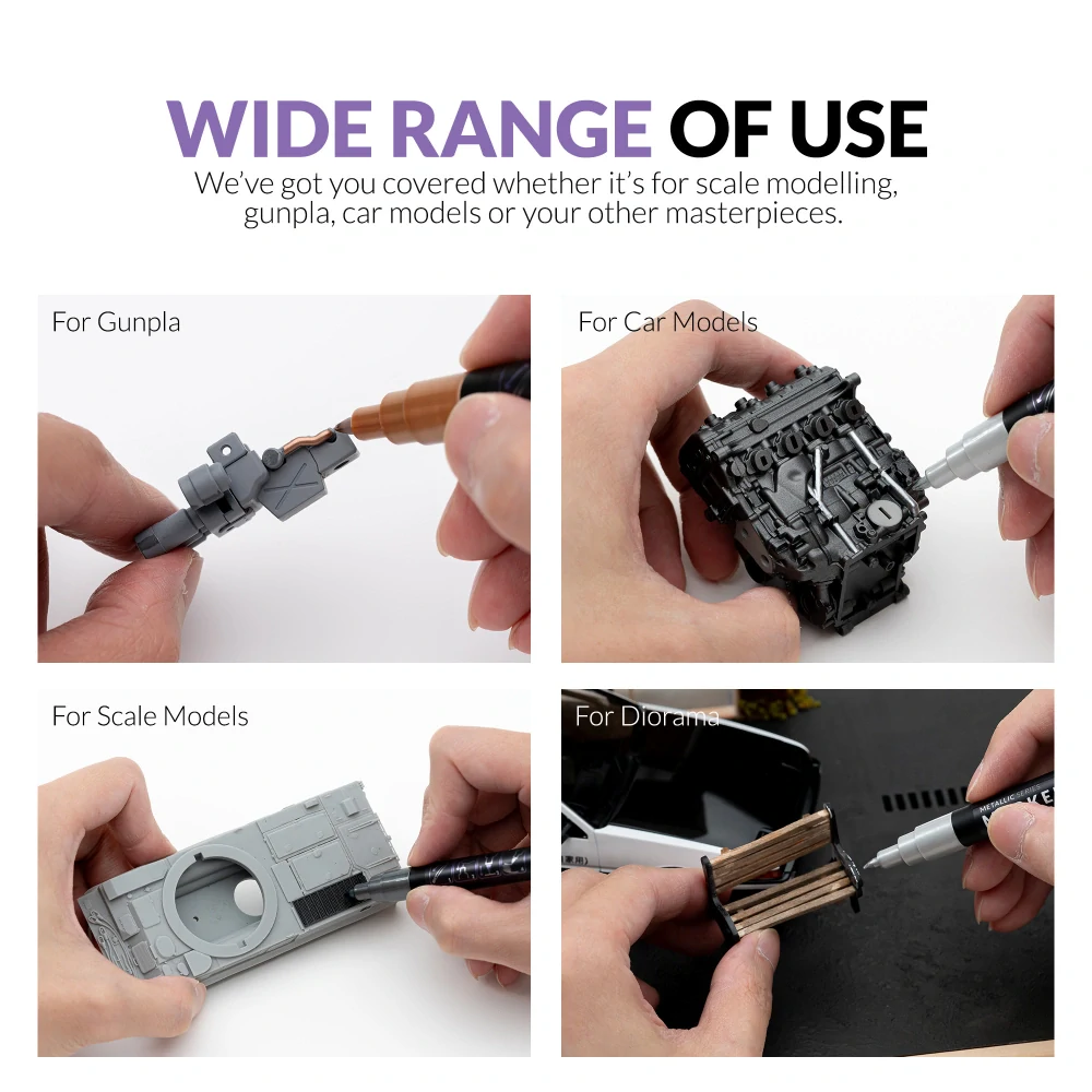 Gaahleri Sada metalických fixů 10 Kusů