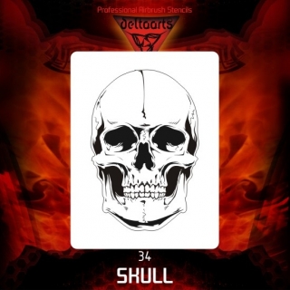 šablona skull 34 MINI