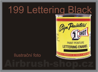 linkovací barva 1 Shot 199 Lettering Black 236 ml