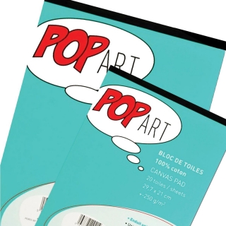 Pop Art Malířské Plátno v bloku 20 listů A3 