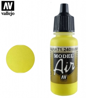 Barva Vallejo Model Air 71240 Sulfur Yellow RAL 1016 (17ml)