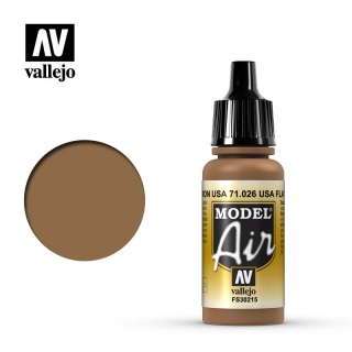 Barva Vallejo Model Air 71026 US Flat Brown (17ml)