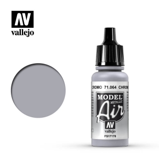 Barva Vallejo Model Air 71064 Chrome (17ml)