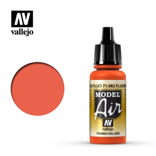 Barva Vallejo Model Air 71082 Fluorescent Red (17ml)