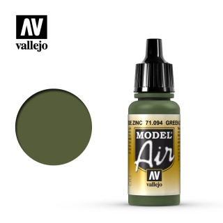 Barva Vallejo Model Air 71094 Green Zinc Chromate (17ml)