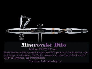 Airbrush pistole Gaahreli Premium GHPM Mobius 0,2 mm