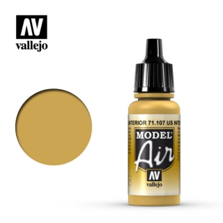 Barva Vallejo Model Air 71107 US Interior Yellow (17ml)