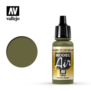 Barva Vallejo Model Air 71137 US Light Green (17ml)