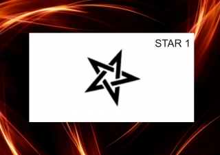 plastová šablona STAR 1