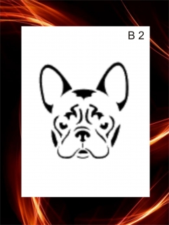 samolepící šablona B 2