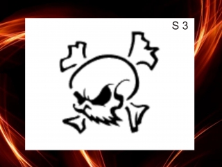 samolepící šablona S 3