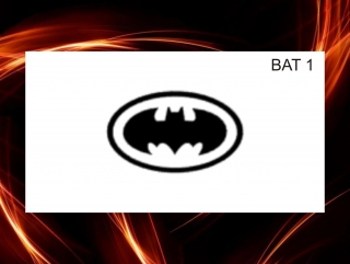 samolepící šablona BAT 1
