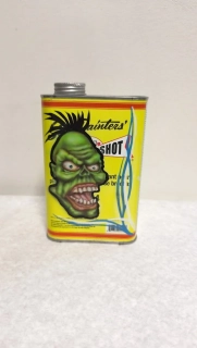 Dekorace do Garáže prázdná plechovka 1 Shot s airbrush