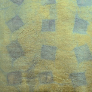 Metál oxid Variable zlatá + čtverce černé bloček 25 listů 140 x 140 mm