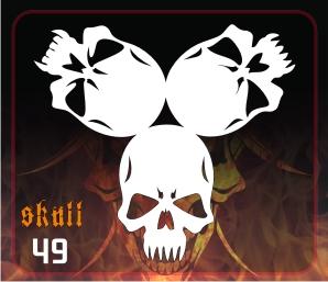 šablona skull 49